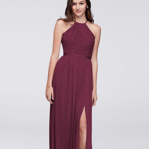 David's Bridal Dresses & Skirts - David's Bridal High Neck Bridesmaids Dress